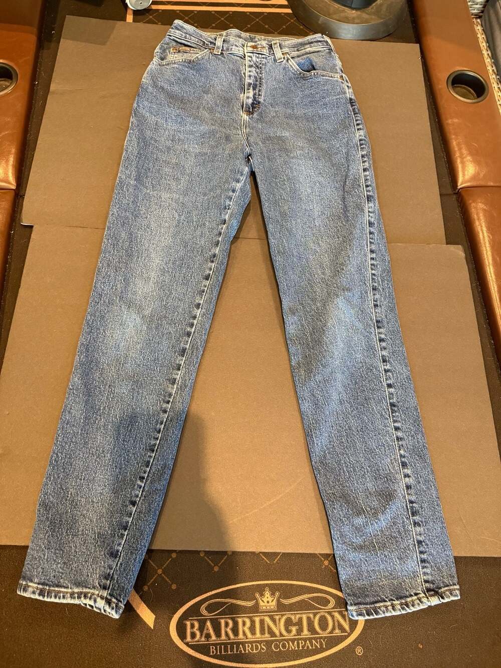 Vintage Riders Denim Blue High Rise Tapered Mom Jeans